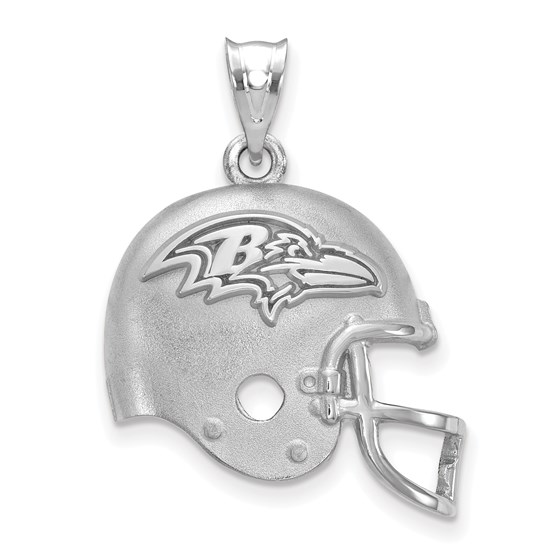 Sterling Silver Baltimore Ravens Football Helmet Logo Pendant Sterling Silver Baltimore Ravens Football Helmet Logo Pendant